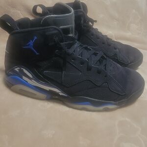 Jordan Men's Black & Blue High-Top Sneakers